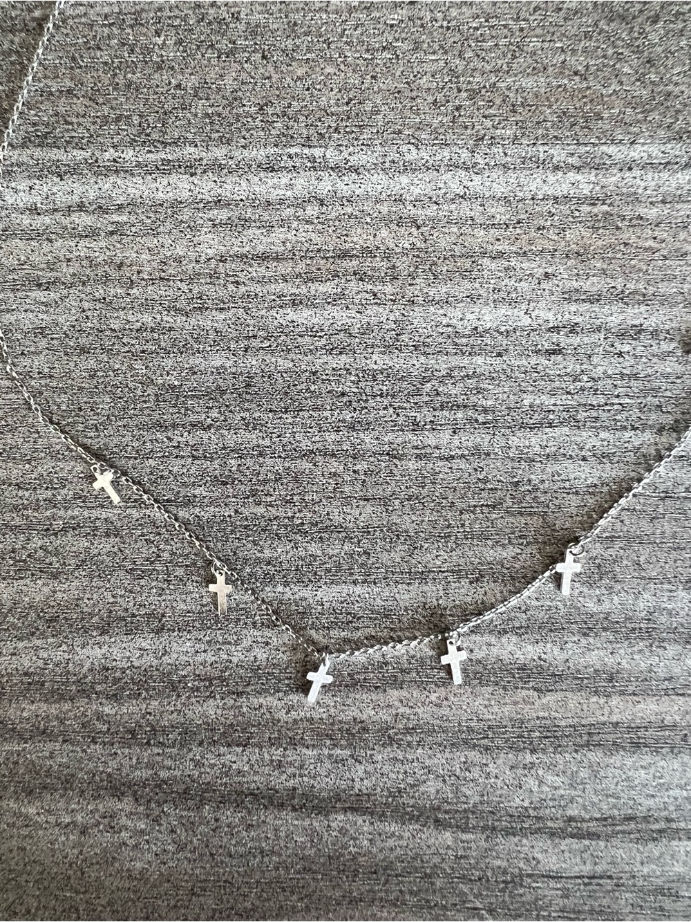 Silver Cross Charm Necklace - Women Jewelry